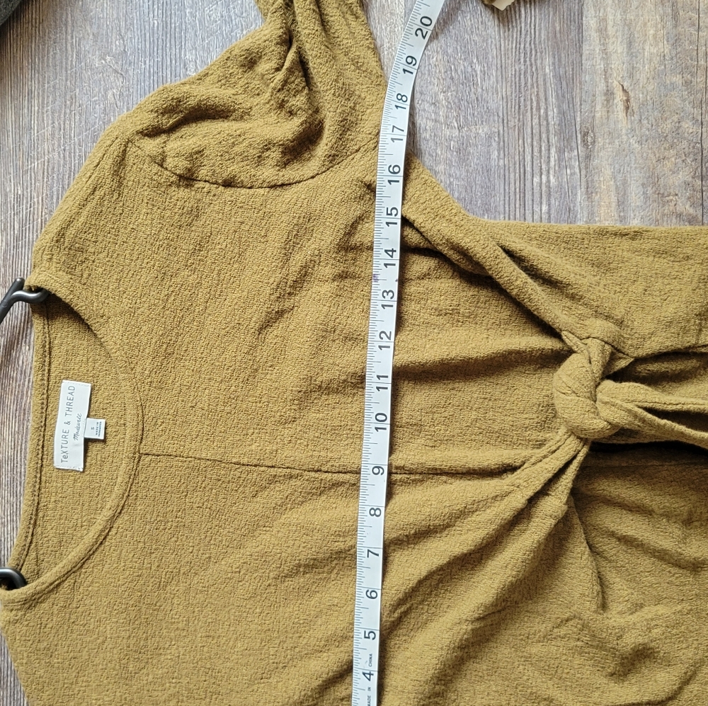 Texture And Thread Madewell Tie Tee In Asparagus - image 7